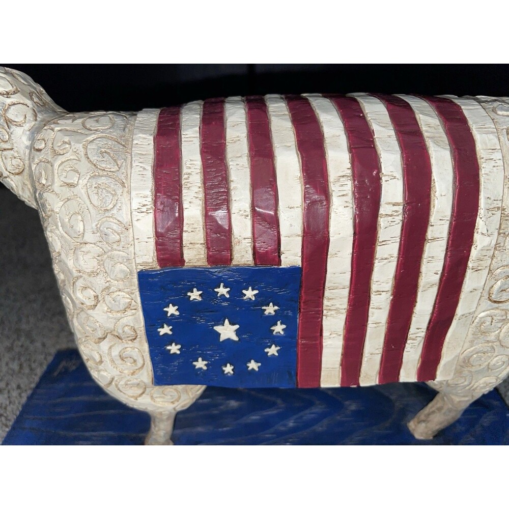 Betsy Of Ross Primitive Folk Art By David, David Harden Ohio Artist - Picture 2 of 6